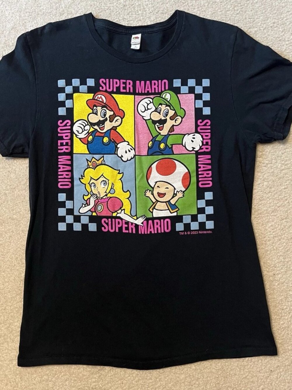 Super Mario Nintendo Women's Medium Shirt